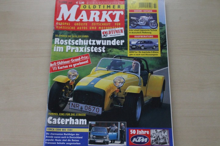 Deckblatt Oldtimer Markt (07/2003)